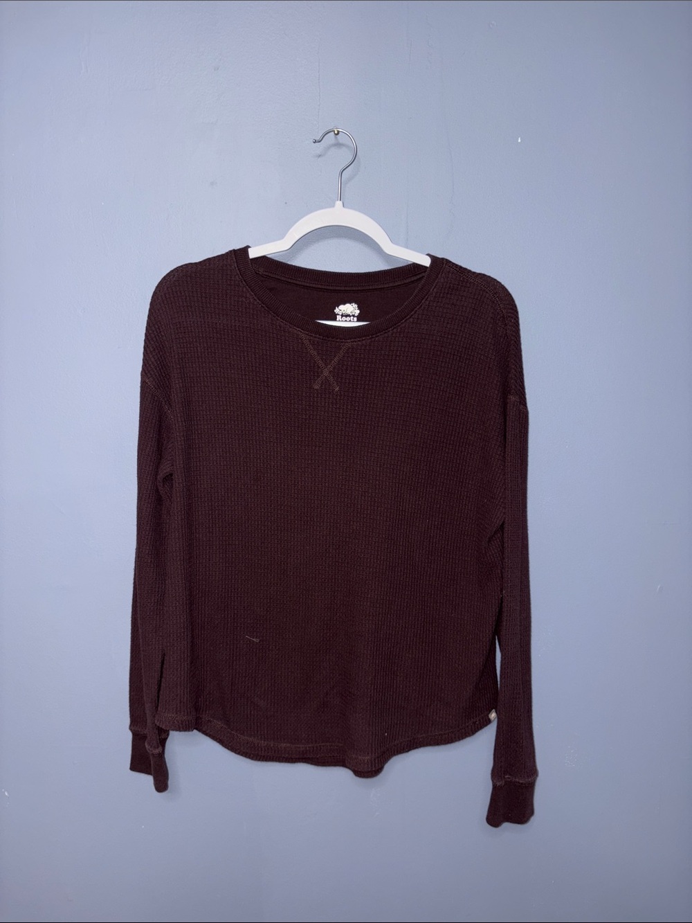 Roots • Burgundy Waffle Longsleeve